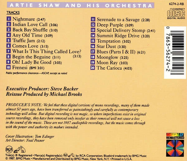 CD - Artie Shaw And His Orchestra - Begin The Beguine