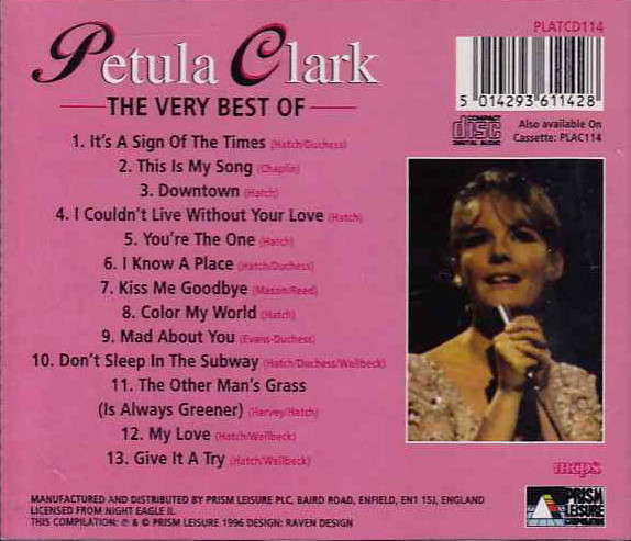 CD - Petula Clark -  The Very Best Of - PLATCD 114