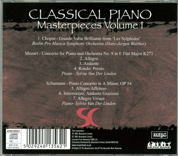 CD - Classical Piano, Masterpieces Volume 1