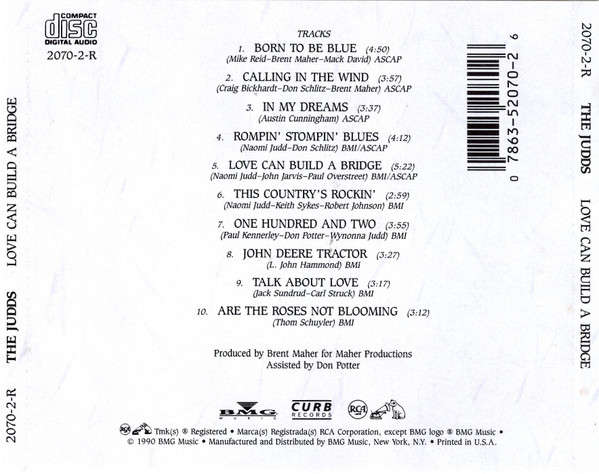 CD - The Judds -  Love Can Build A Bridge