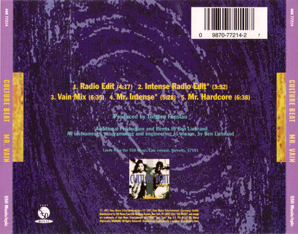 CD - Culture Beat  Mr. Vain