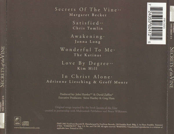 CD - Various - Secrets Of The Vine (New Sealed)