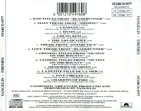 CD - Vangelis - Themes