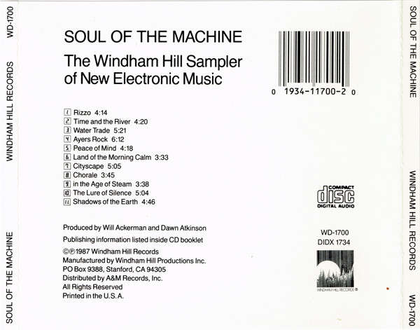 CD - Soul Of The Machine - The Windham Hill Sampler Of New Electronic Music