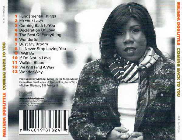 CD - Melinda Doolittle - Coming Back To You