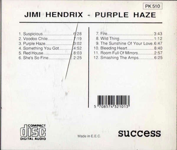 CD - Jimi Hendrix - Purple Haze
