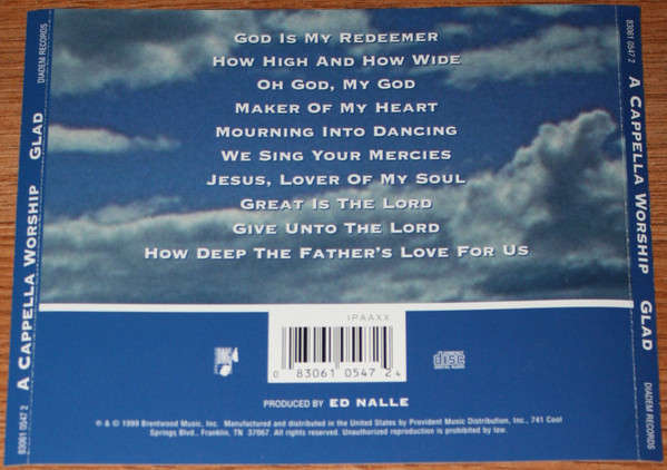 CD - Glad - A Cappella Worship 2