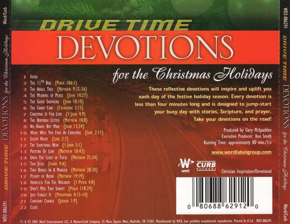 CD - Gary McSpadden - Drive Time Devotions For The Christmas Holidays