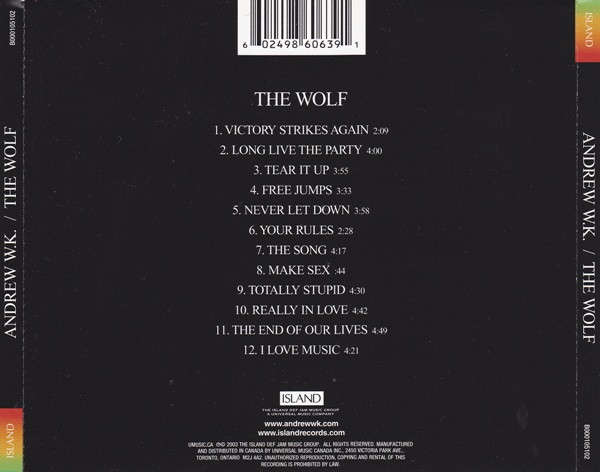 CD - Andrew W.K. - The Wolf