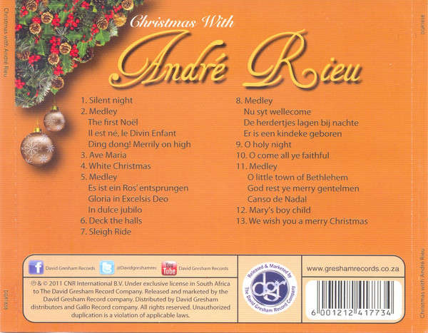 CD - André Rieu - Christmas With André Rieu