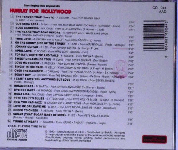 CD - Various - Hurray For Hollywood