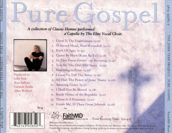 CD - The John Tesh Project  Pure Gospel