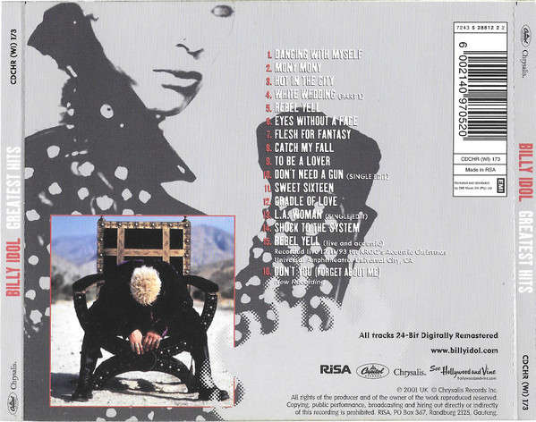 CD - Billy Idol - Greatest Hits