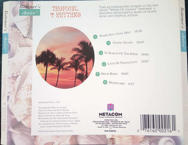 CD - Tropical Rhythms (A Wonderful Blend Of Music And The Sounds Of Nature)