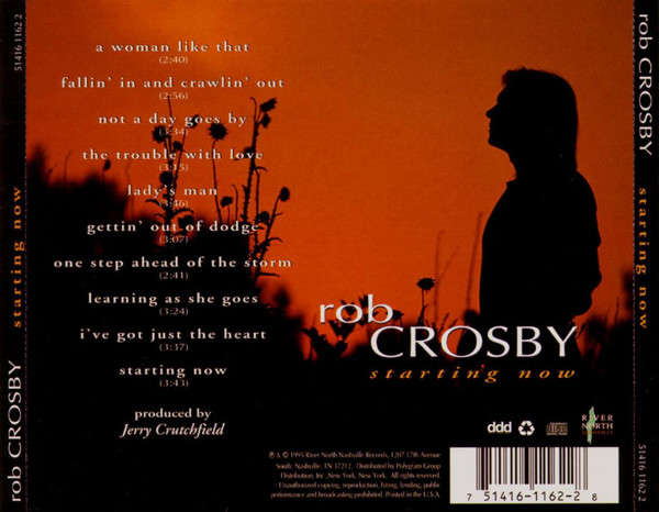 CD - Rob Crosby - Starting Now (New Sealed)