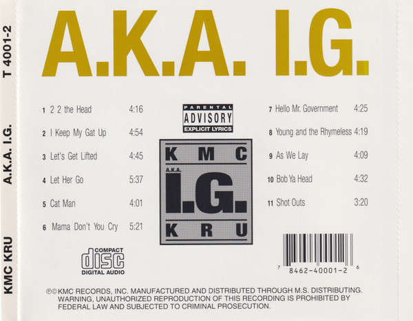 CD - K.M.C. Kru - A.K.A. I.G.