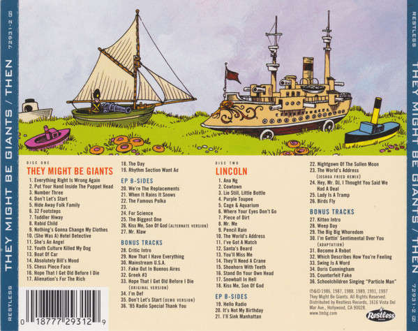 CD - They Might Be Giants - Then: The Earlier Years (2cd)