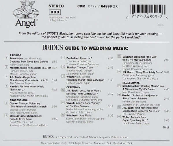 CD - Various - Bride's Guide To Wedding Music