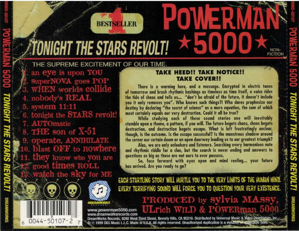 CD - Powerman 5000 - Tonight The Stars Revolt!