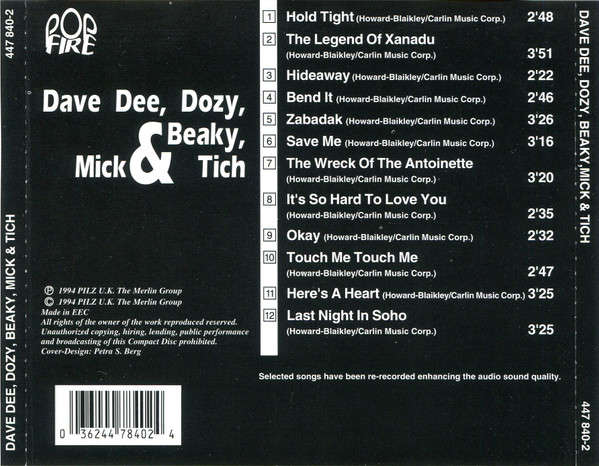 CD - Dave Dee, Dozy, Beaky, Mick & Tich