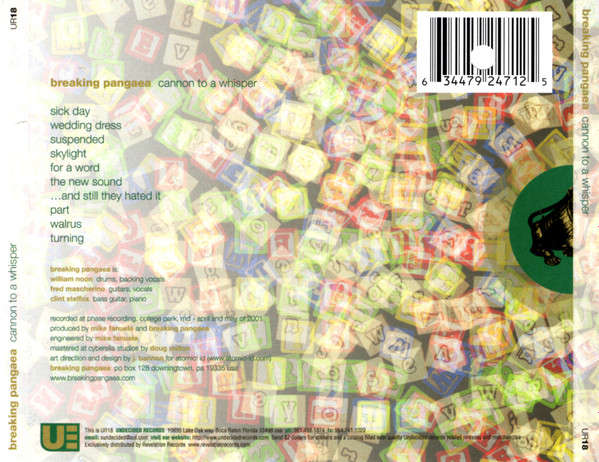 CD - Breaking Pangaea - Cannon To A Whisper