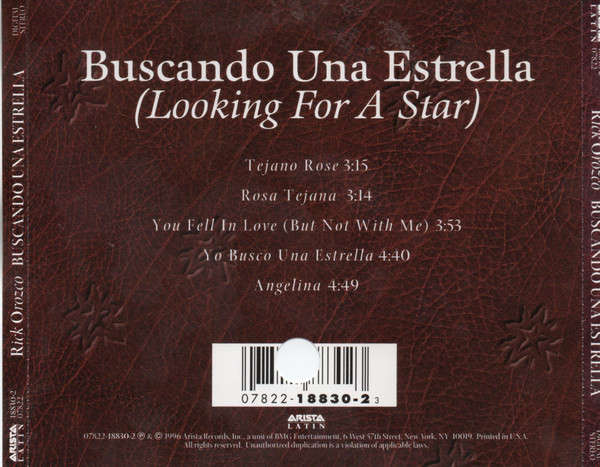 CD - Rick Orozco - Buscando Una Estrella