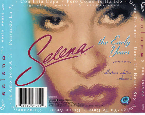 CD - Selena - Y Sus Inicios  The Early Years - Volume 1