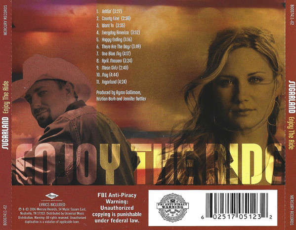 CD - Sugarland - Enjoy The Ride