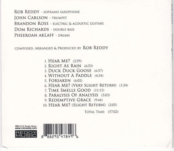 CD - Rob Reddy - Citizen Quintet (Card Sleeve) (New Sealed)