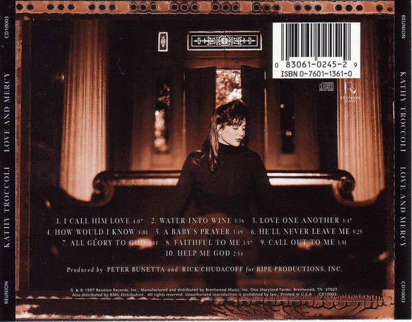 CD - Kathy Troccoli - Love & Mercy