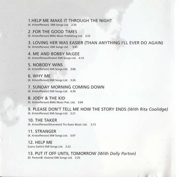 CD - Kris Kristofferson - The Very Best Of Kris Kristofferson