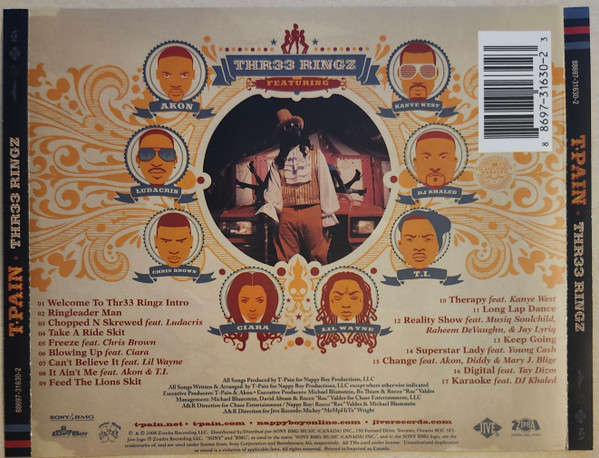 CD - T-Pain - Thr33 Ringz