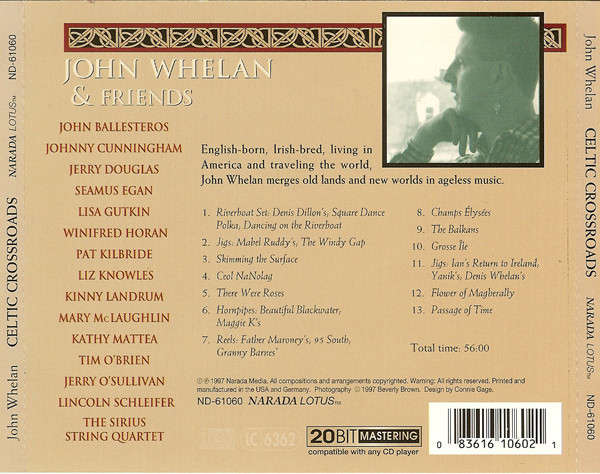 CD - John Whelan - Celtic Crossroads