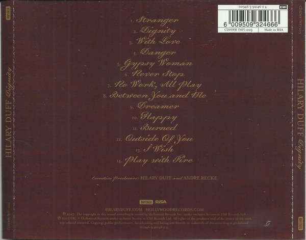CD - Hilary Duff - Dignity