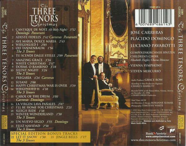 CD - The Three Tenors - Christmas