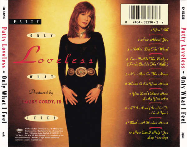 CD - Patty Loveless - Only What I Feel