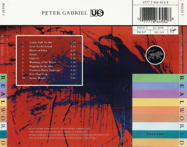 CD - Peter Gabriel - Us