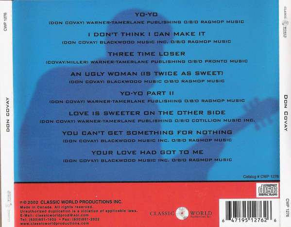 CD - Don Covay - Don Covay (New Sealed) - CWP 1276