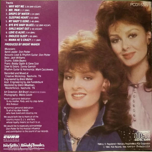 CD - The Judds - Why Not Me
