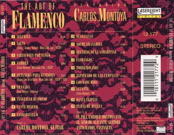 CD - The Art Of Flamenco Featuring Carlos Montoya