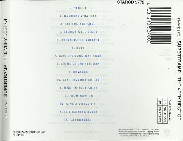 CD - Supertramp - The Very Best Of
