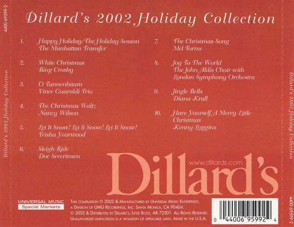 CD - Dillard's 2002 Holiday Collection (New Sealed)