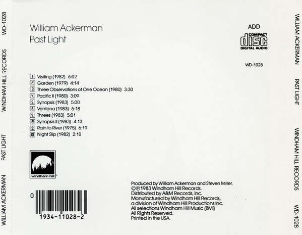 CD - William Ackerman - Past Light