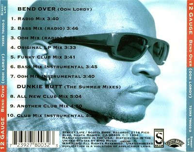 CD - 12 Gauge - Bend Over (Ooh Lordy)