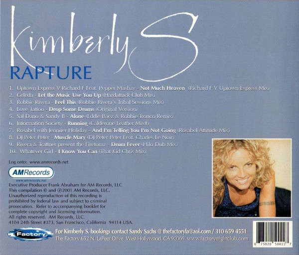 CD - DJ Kimberly S. - Rapture
