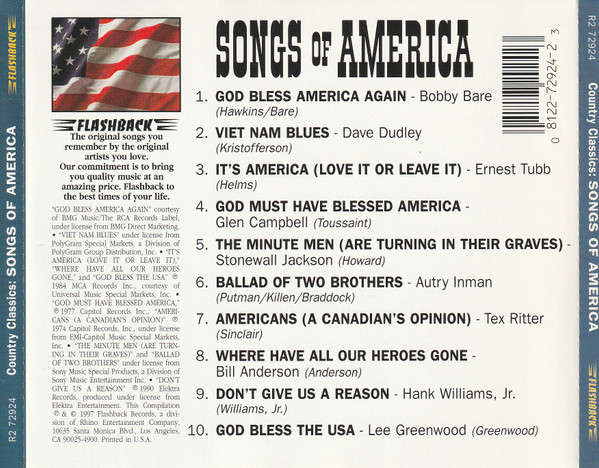 CD - Various - Songs Of America