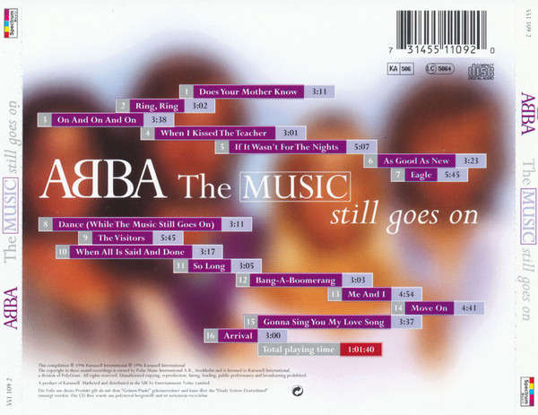 CD - ABBA  The Music Still Goes On