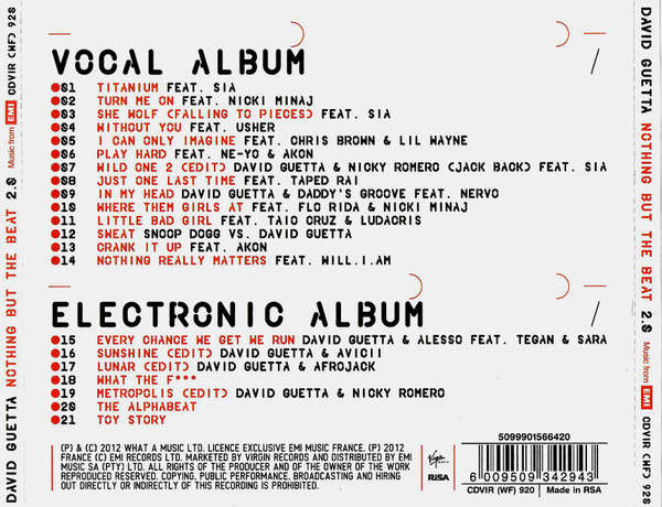 CD - David Guetta - Nothing But The Beat 2.0