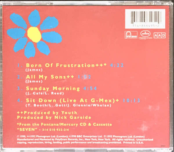 CD - James - Born Of Frustration (New Sealed)