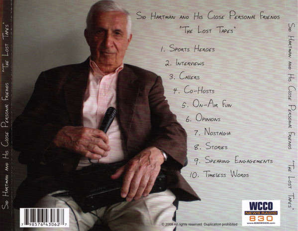 CD - Sid Hartman - Sid Hartman And His Close Personal Friends "The Lost Tapes" (New Sealed)